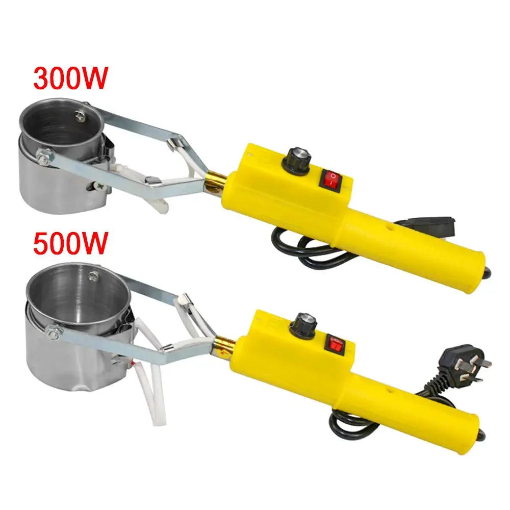 220V 500W Portable Solder Pot Tin Melting Furnace With Adapter 100-450℃ Desoldering Bath Plate