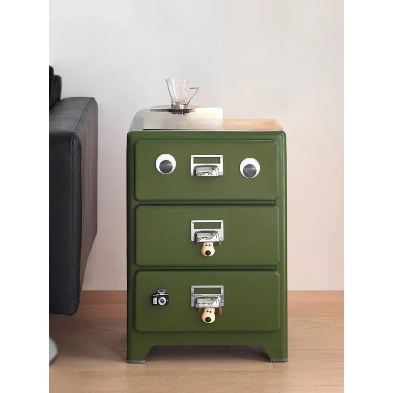 

Bedside table Steel chest cabinet substitute Household bedroom storage side cabinet Multifunctional