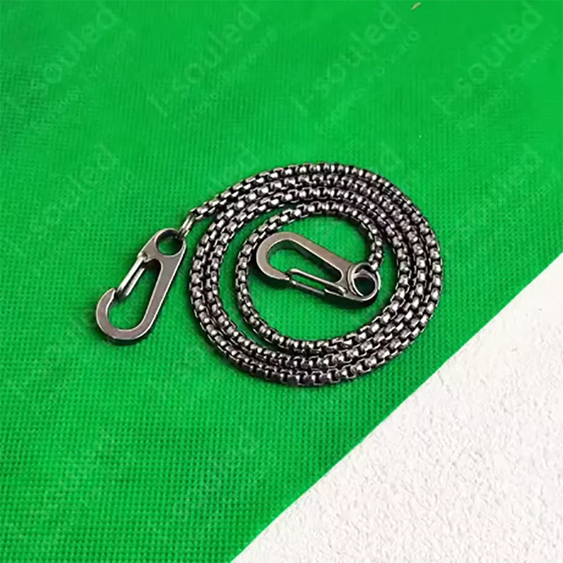 

Титановый брелок ручной работы 61 см - брелок для ключей для брюк, прочный аксессуар унисекс