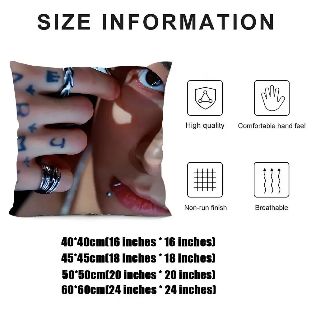 أغطية وسائد مربعة لطيفة قابلة للتخصيص من IdolJ-jung-k-kooks، أنيقة وناعمة، مثالية للأسرة والسيارات والأرائك.