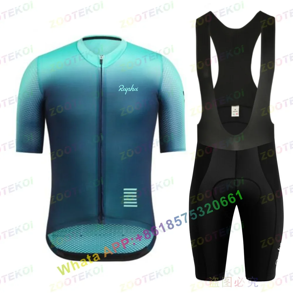 

Roiphoi 2023 Bicycle Pro Team Cycling Jersey Set Cycling Clothing Men Road Bike Set Bicycle Uniform Mtb Maillot Ropa Ciclismo