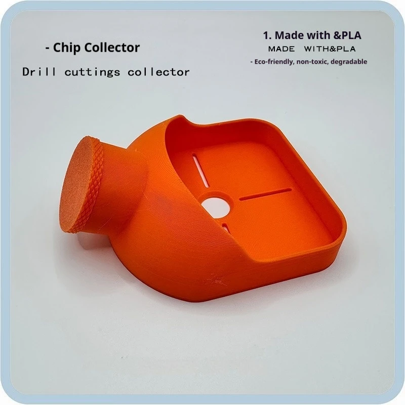 Generic 3D Printed Bottle Style Drill Cuttings Collector PLA Eco Friendly Non Toxic Biodegradable Dust Catcher For Home Drilling