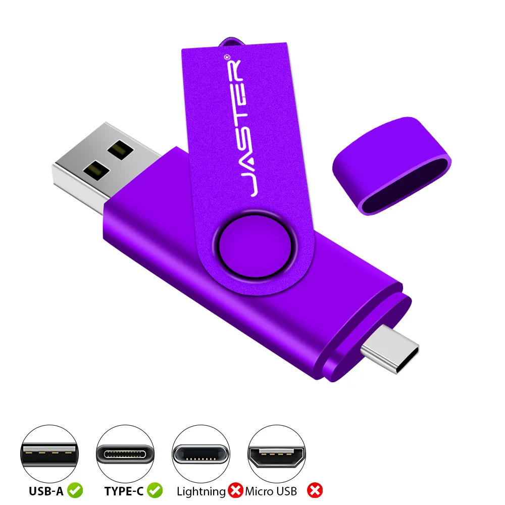 

High-Speed 128GB Type-C 2.0 USB Flash DriveType-C Dual Interface USB 64G Computer 2-in-1
