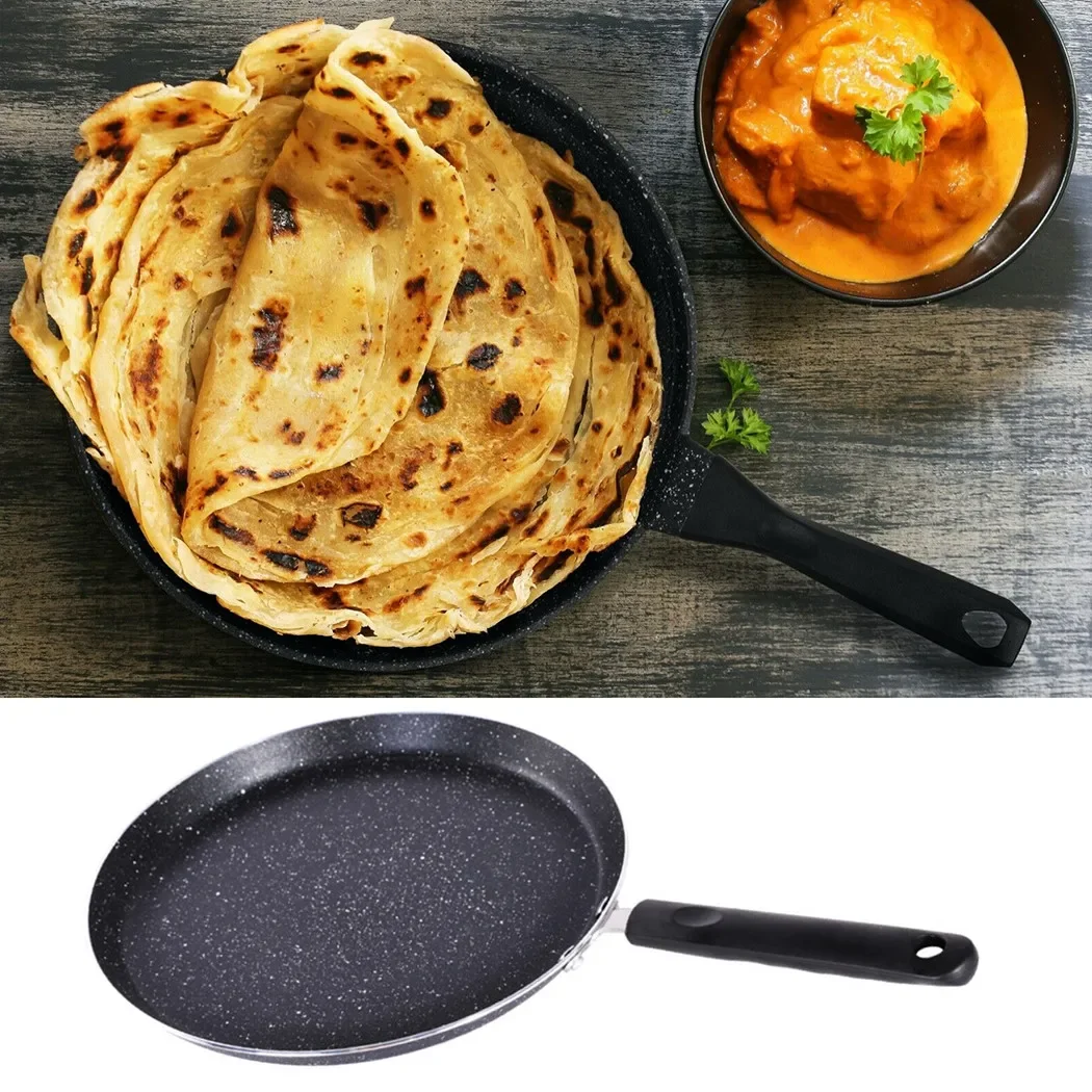 Non Stick Crepe Pan 13.46*7.16*0.86 Inch Anti-scalding Handle  Induction Gas Hob Electric Tawa Crepe Pancake Saucepan