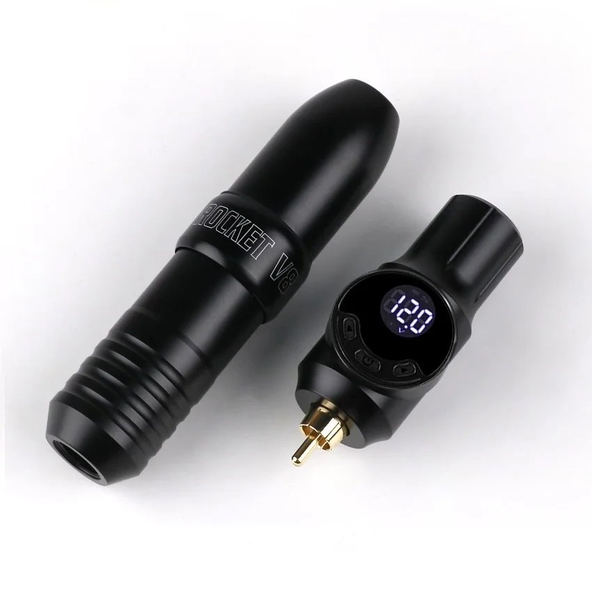 

Профессиональный набор для татуировки Rocket V8, беспроводная перезаряжаемая мини-батарея для татуировки, набор питания RCA Jakc, роторная машина для татуировки, набор ручек