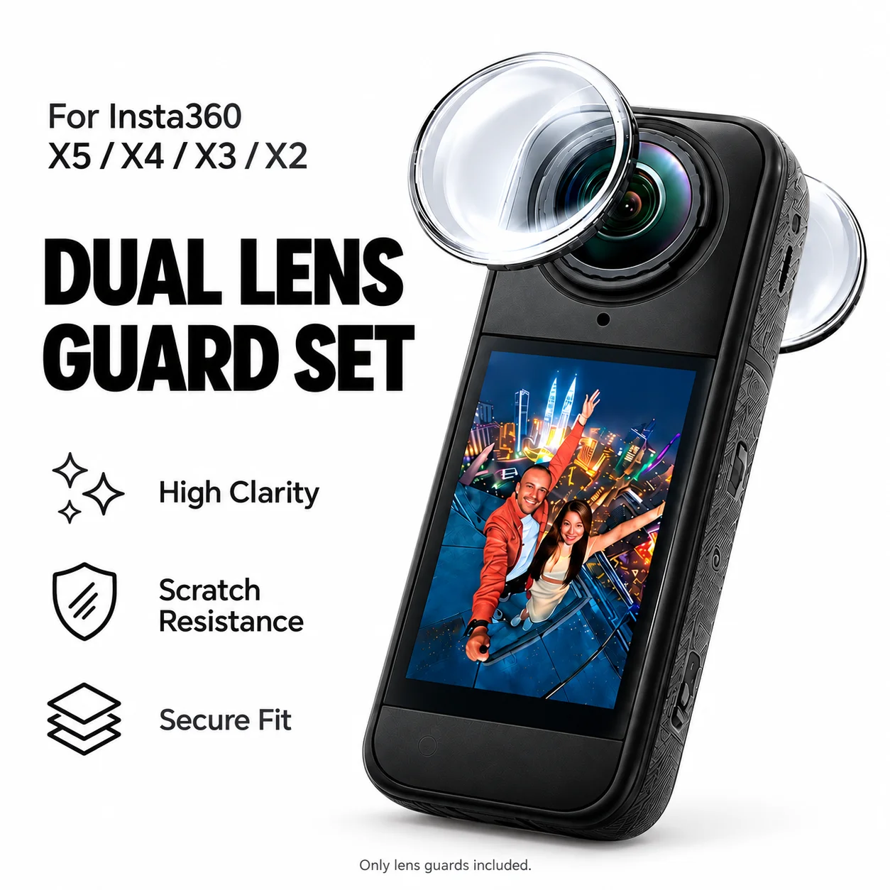 Yoobao for Insta360 X5 X4 X3X2 Sports Camera Standard HD Lens Protection Cover Rotating Anti Scratch Lens Protection Accessories