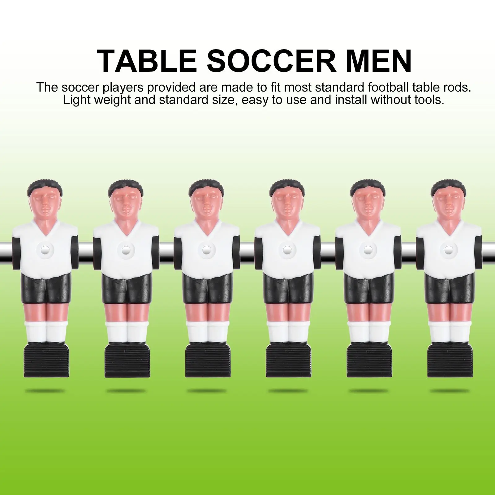 6 قطع من استبدال كرة القدم للرجال على شكل بطولة متينة للاعبي كرة القدم لملحقات جزء كرة القدم القياسية #1