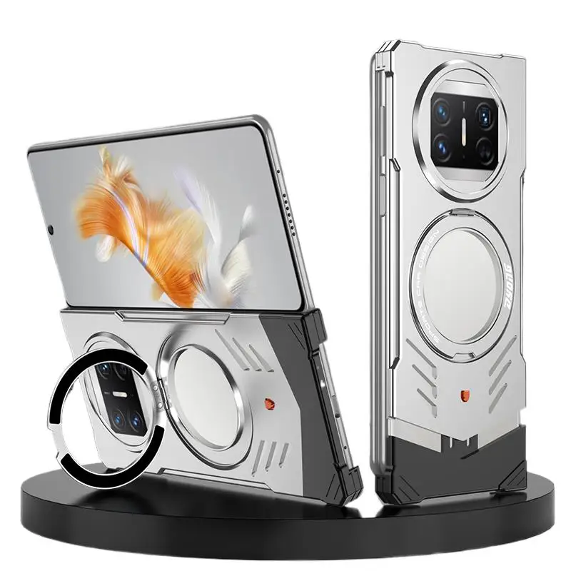 

Premium 360° rotating bracket Metal heat dissipation Elastic mount Back Cover For Huawei Mate X5 X3 Fall prevention phone Case