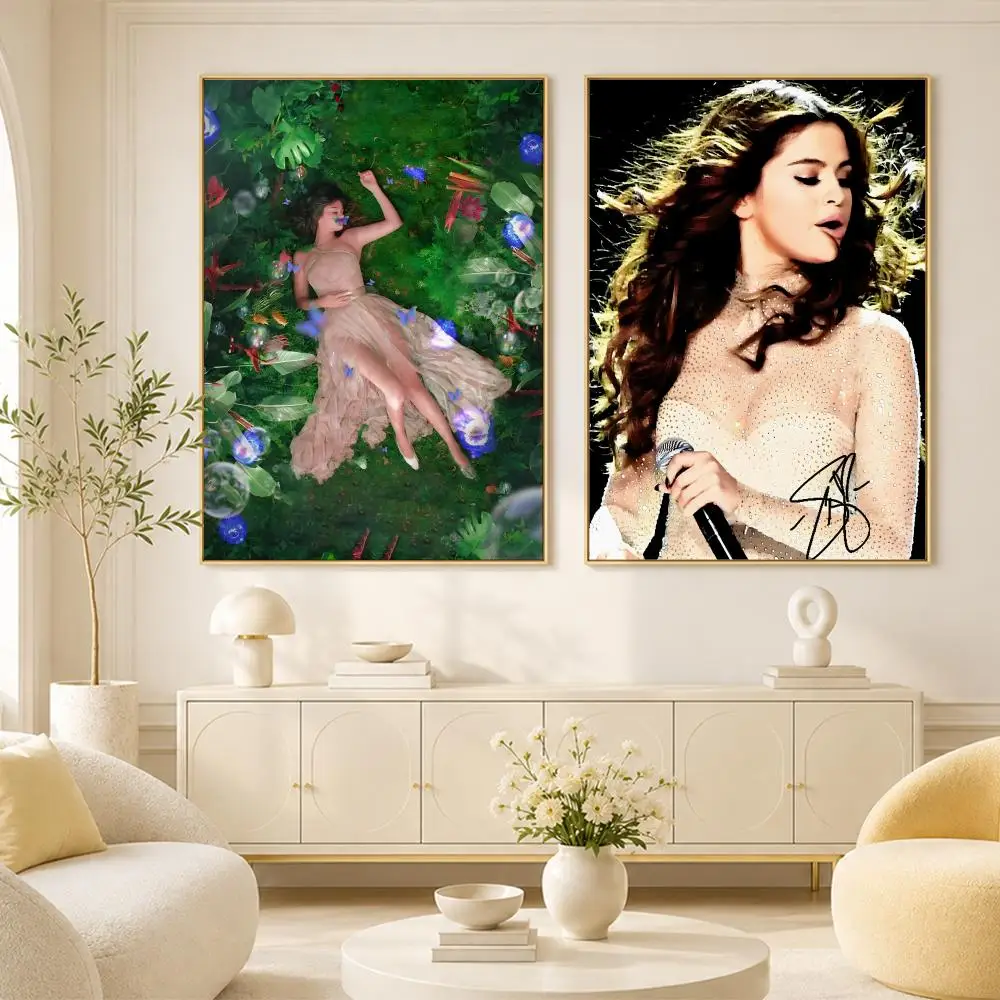 Singer Selena Quintanilla Photo Portrait Signed Poster Room Home Decoration Interior Wall Art Printing Garage Posters Gift