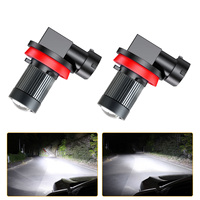 New Laser Lens Car H8 H11 H7 Lens Headlight 12V H4 H9 9006 HB4 Led Fog Light Bulb Fog Lamp White Yellow Ice Blue Turbo Fog Light