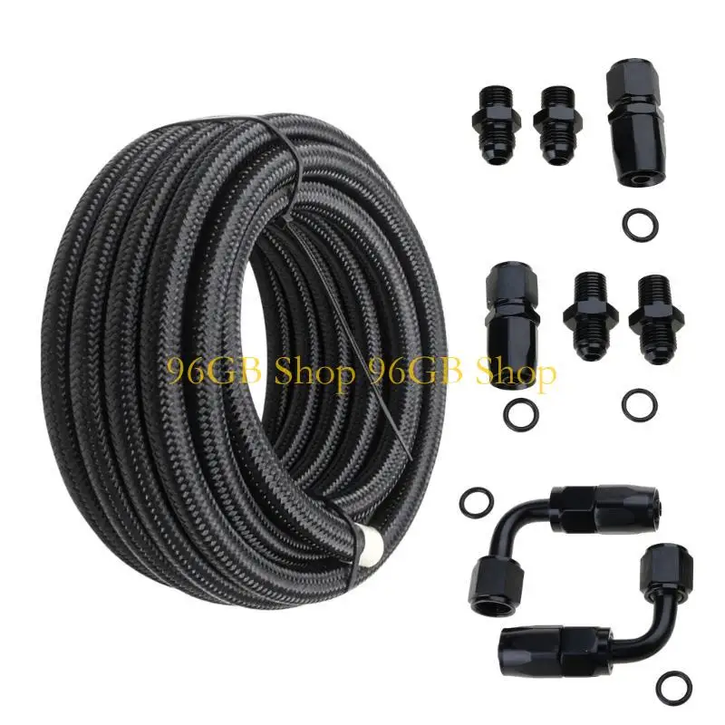 

96GB Car Modified Automatic Transmission Reefer Line For 4L60E 4L65E AN6 Black Cable