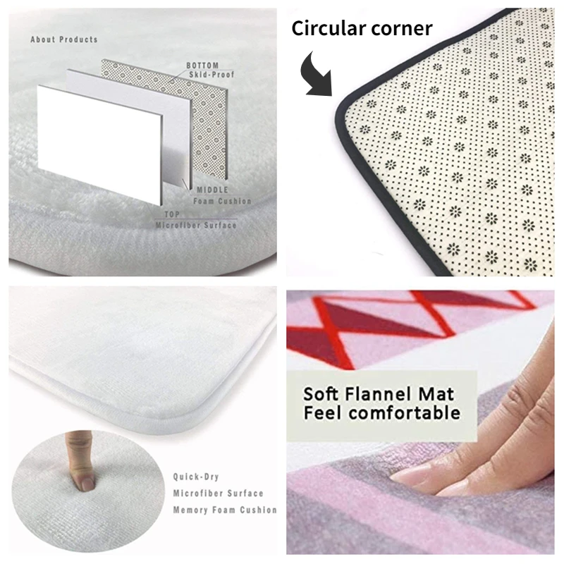 رائعة الرجعية زهرة سجادة غرفة معيشة الفارسي عيد الميلاد الديكور لينة البساط غرفة نوم السرير الفانيلا قابل للغسل الكلمة حصيرة الحنفية #5