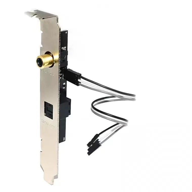 SPDIF Optical Coaxial Digital Audio Card Gold Plated Bracket for PC Motherboard Source Output DTS AC3