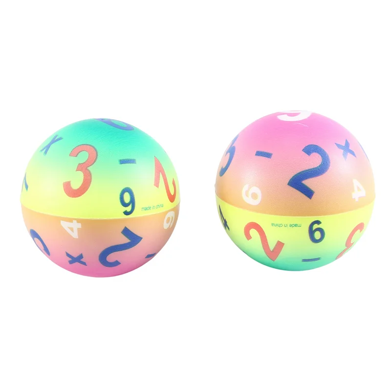 كرة قوس قزح رقمية لتخفيف التوتر، كرات ضغط ملونة للبالغين والأطفال، كرة مرنة ثلاثية الأبعاد، ضغط حسي متين