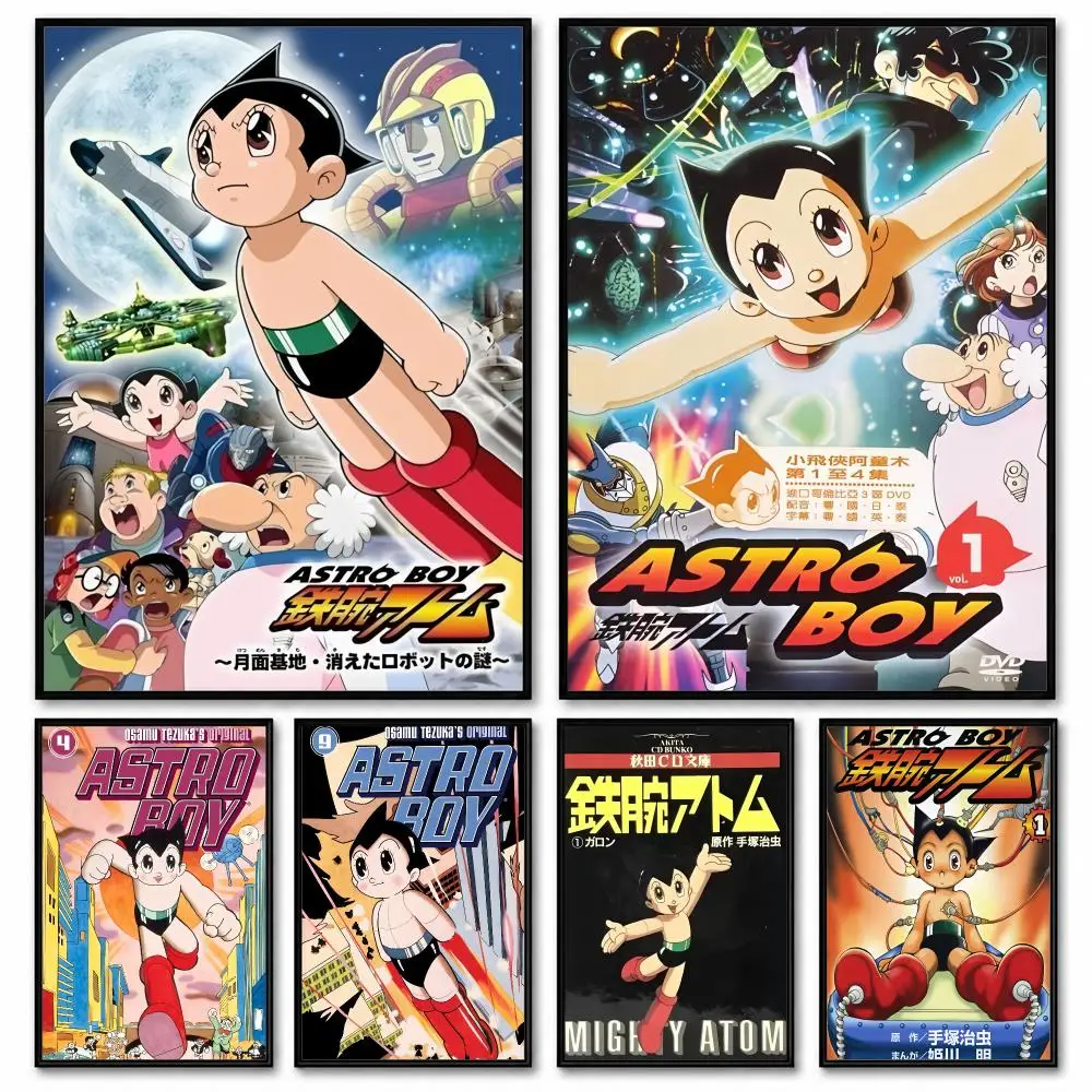 Pop Anime M-Mighty A-Atom  Painting Calligraphy Canvas Wall Art Prints for Living Room Bedroom Home Decor Gift