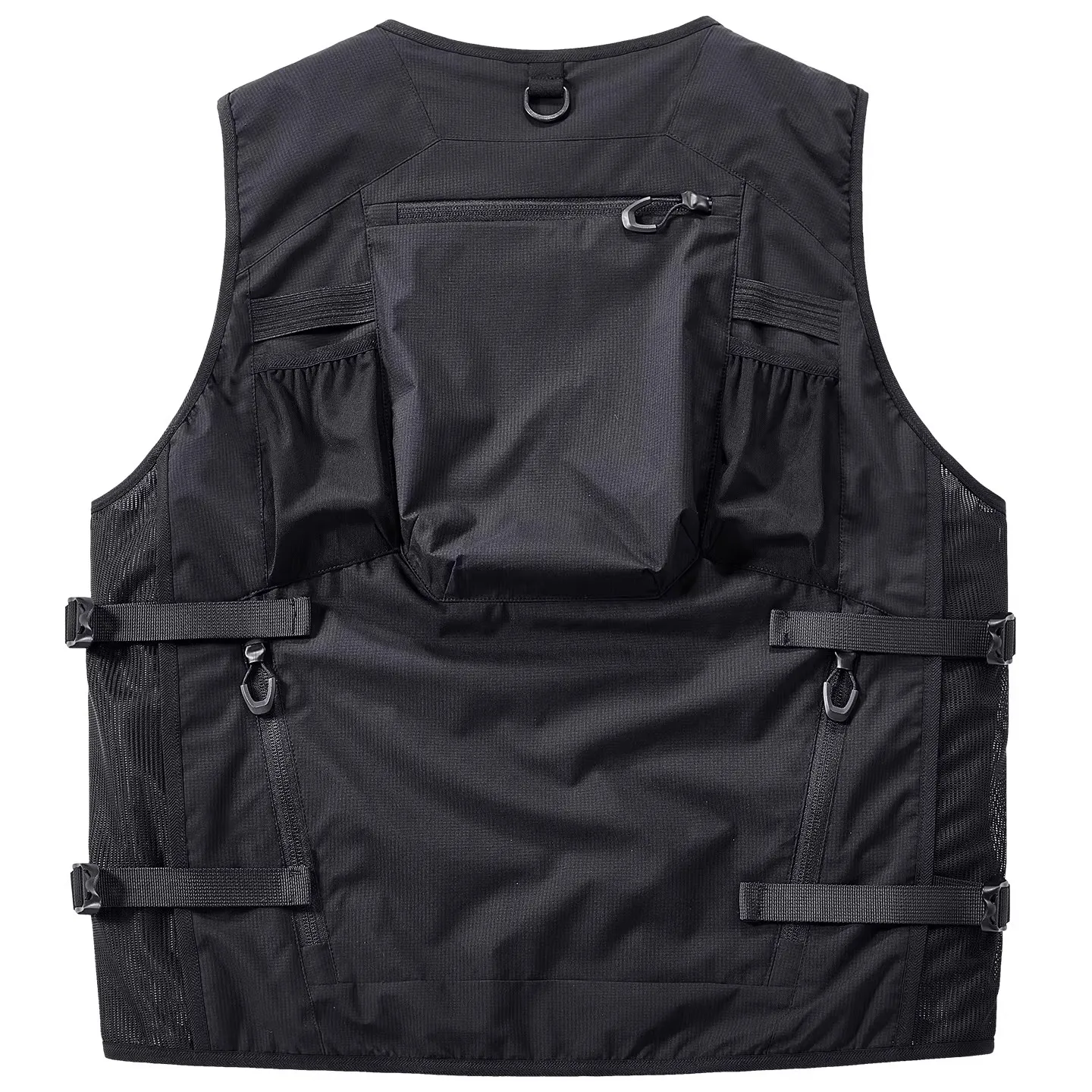 Hip Hop Tactical Vest with Multi Pocket for Men 2026 Spring Men Functional Cargo Sleeveless Coat Casual Men Vest Techwear