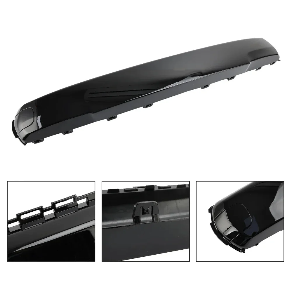 

Для BMW Mini F55 F56 F57 JCW Cooper S 2014-2018 51117337791 Крышка номерного знака переднего бампера Глянцевая черная панель номерного знака
