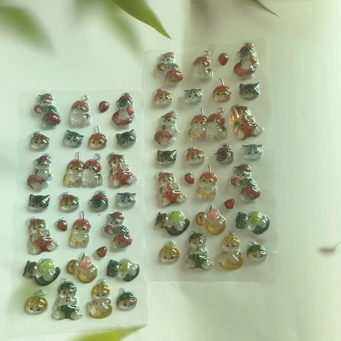 الكرتون انمي ياباني صورة Mofusand ثلاثية الأبعاد هلام الإغاثة البلاستيكية ملصقات كتيبات الطالب الديكور الإبداع مكافأة لعبة هدية #3