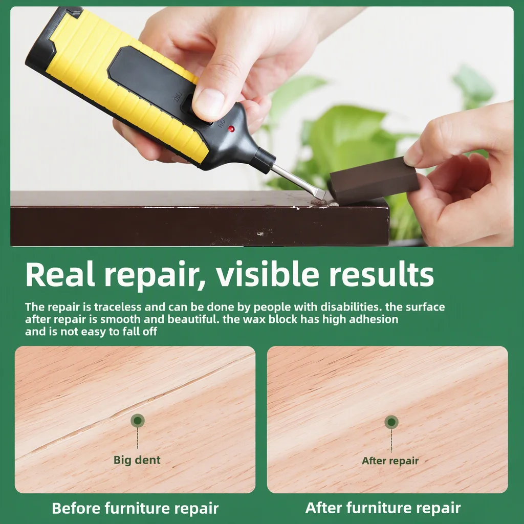HILDA Home Wood Floor Repair Multi-functional Manual Combination for Floor Repair Needs Furniture Hole Repair