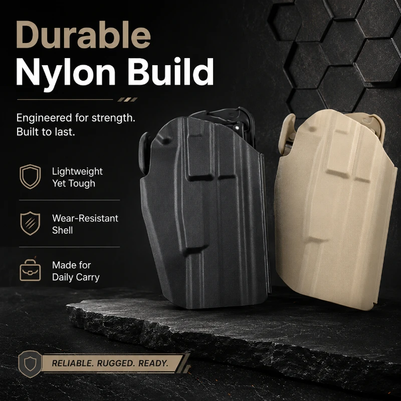 Multi-size Compatible Waist Storage Case 579 Quick Fetch Design Wearable Nylon Carry Container