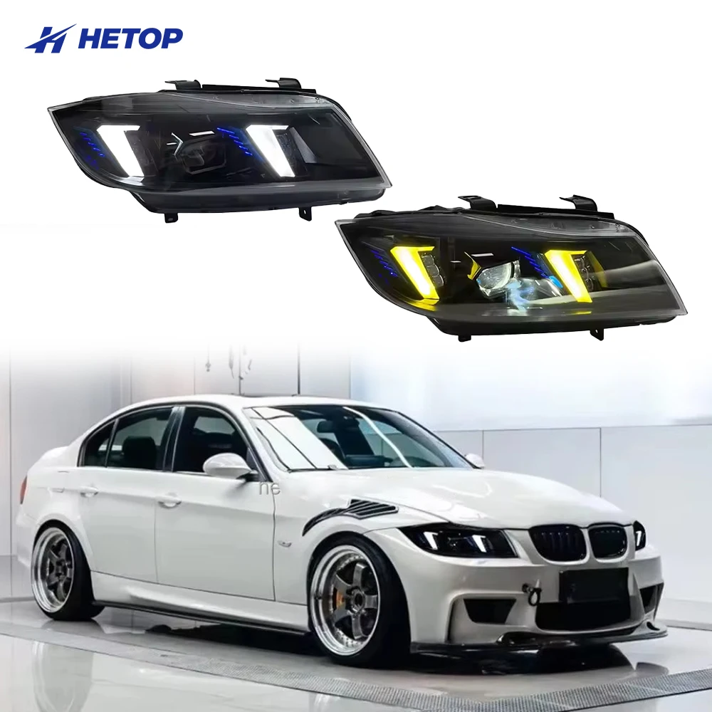 

Фары для BMW E90 LED 2005-2012 320i 318i, стилизация автомобиля, DRL, сигнальные линзы, проектор, автомобильные аксессуары