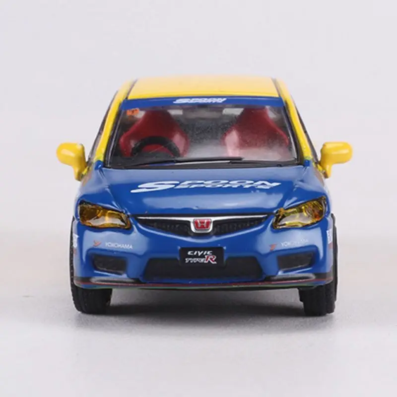SHADOW 1/64 Honda Civic Type R FD2 Spoon Metalowy Model Auta Zabawka Odlewany Ciśnieniowo Prezent