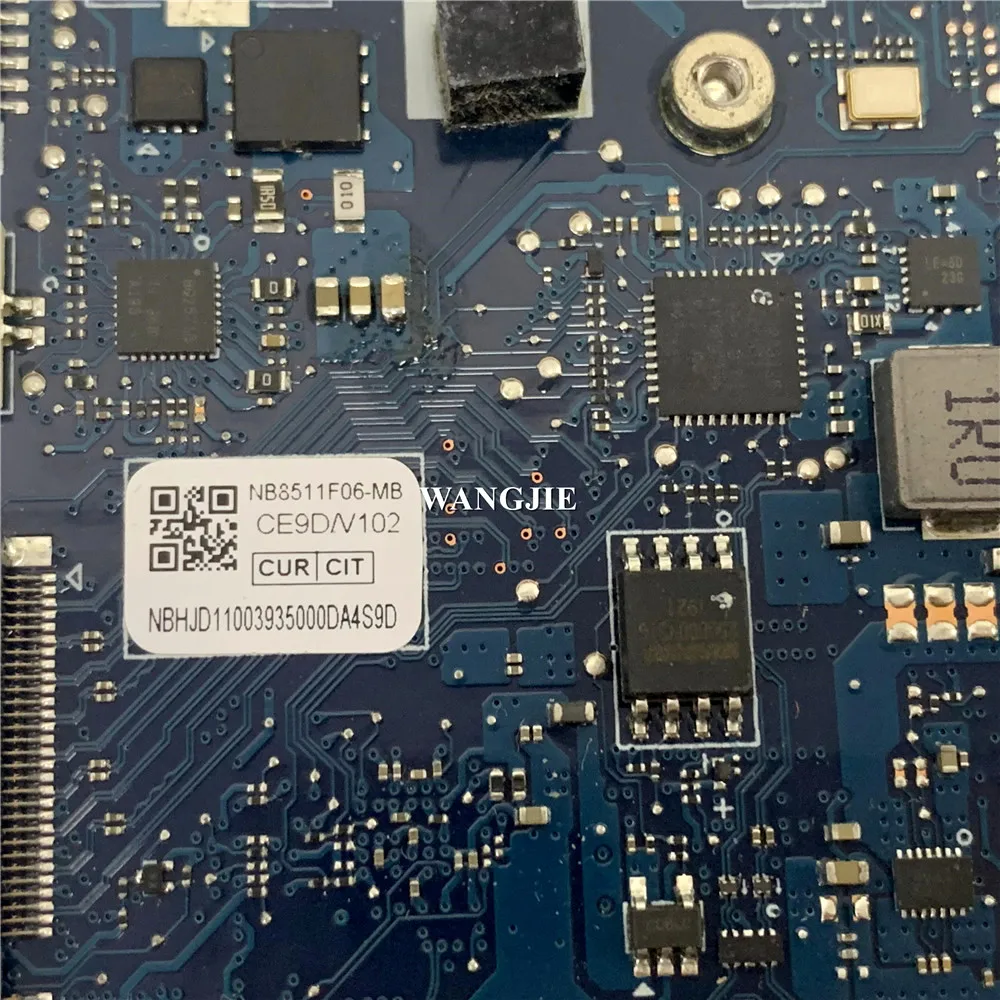 NB8511_PCB_MB_V4 لشركة أيسر سويفت 3 SF314-57 اللوحة الأم NBHJD11003 i7-1065G7 16G RAM MX250 2G الرسم يعمل بشكل جيد