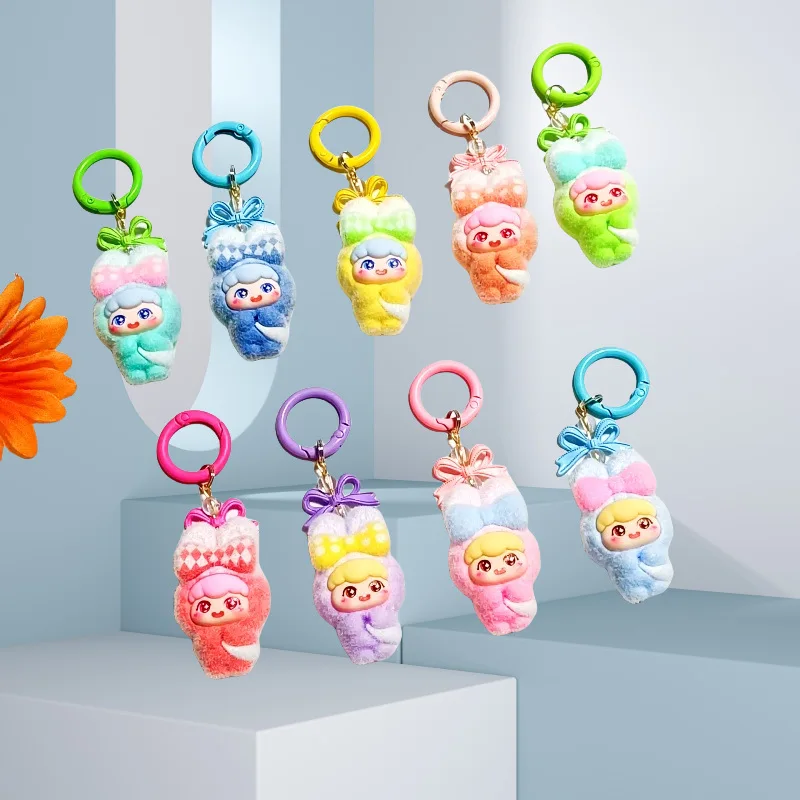 

1PCSStanding posture colored doll keychain, hanging piece, bag accessory, jewelry pendant, small pendant