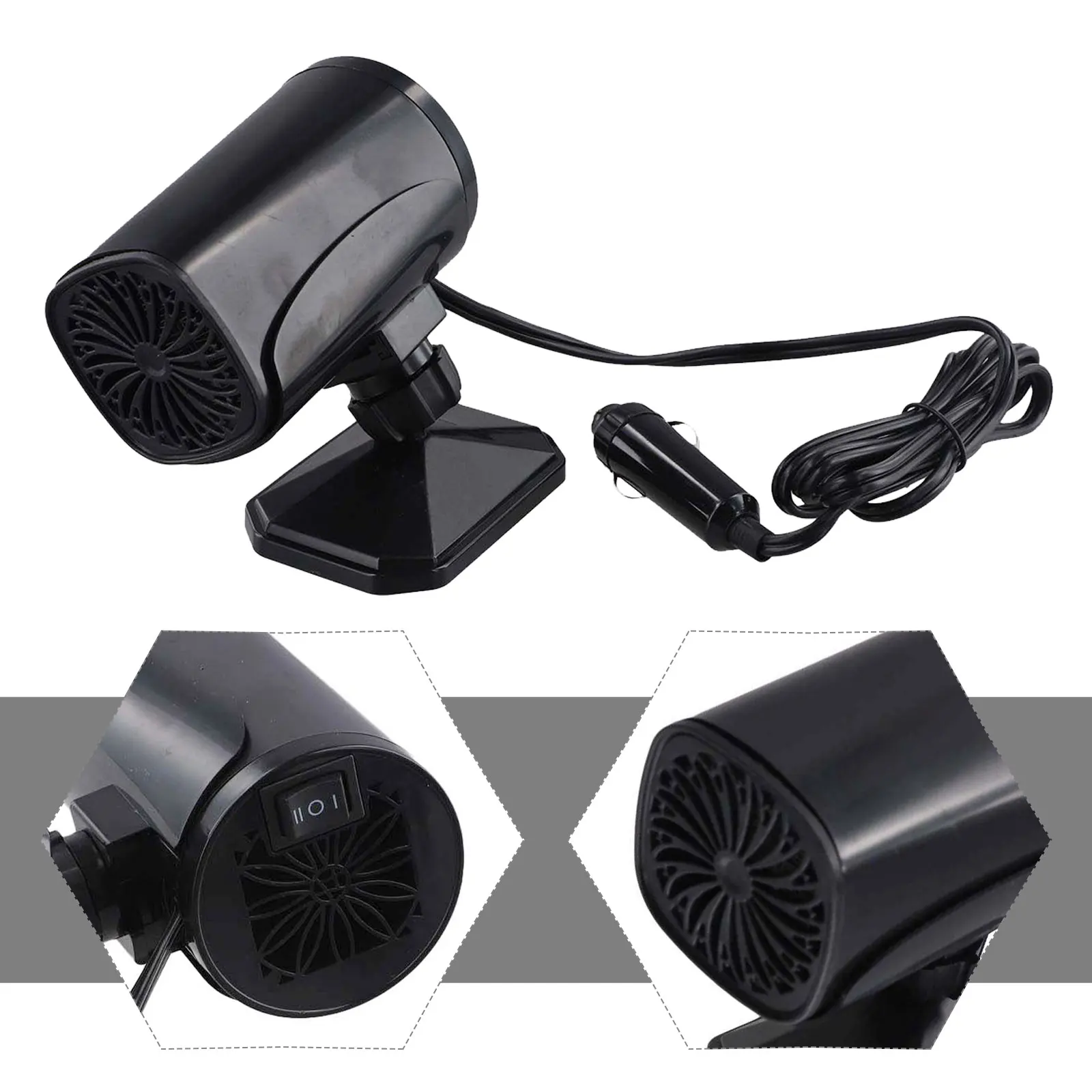 

12V 120W 24V 180W Car Heater with Portable Design 360 Degree Rotation for Heating Cooling and Quick Defrosting in Cold Weather