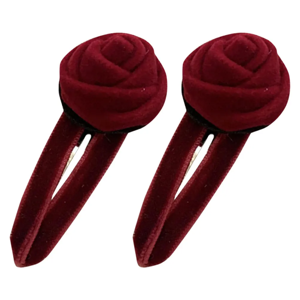 

Retro Burgundy Clips Women Hair Pin Accessories Women Hair Accessories Barrettes Formal Flower Barrettes Everyday