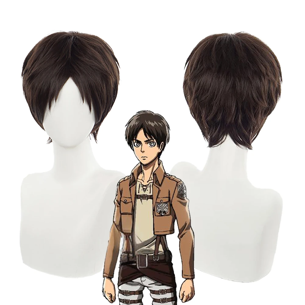 

Аниме Атака Титанов Эрен Йегер ‌ И Mikasa Ackerman Косплей Синтетические волосы Коричневый Черный Подходит для повседневной вечеринки Горячий шелковый парик