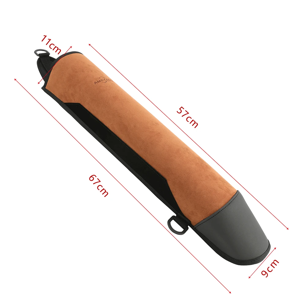 Archery Arrow Quiver Holder Pocket Cowhide Portable Waist Hanging Arrow Storage Bag for Outdoor Hunting Shooting Accessories