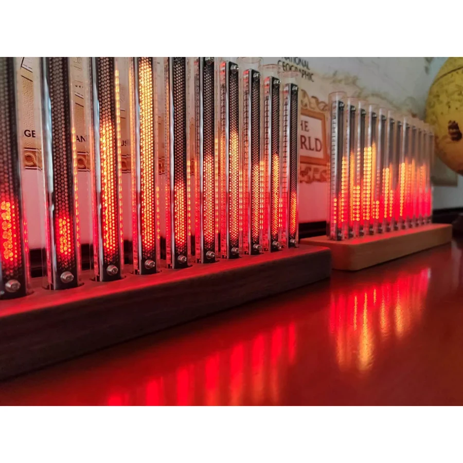 Upgraded Version L12-Bit RGB Pickup Level Light LED Display Sound Level Meter Music Indicator Desktop Light