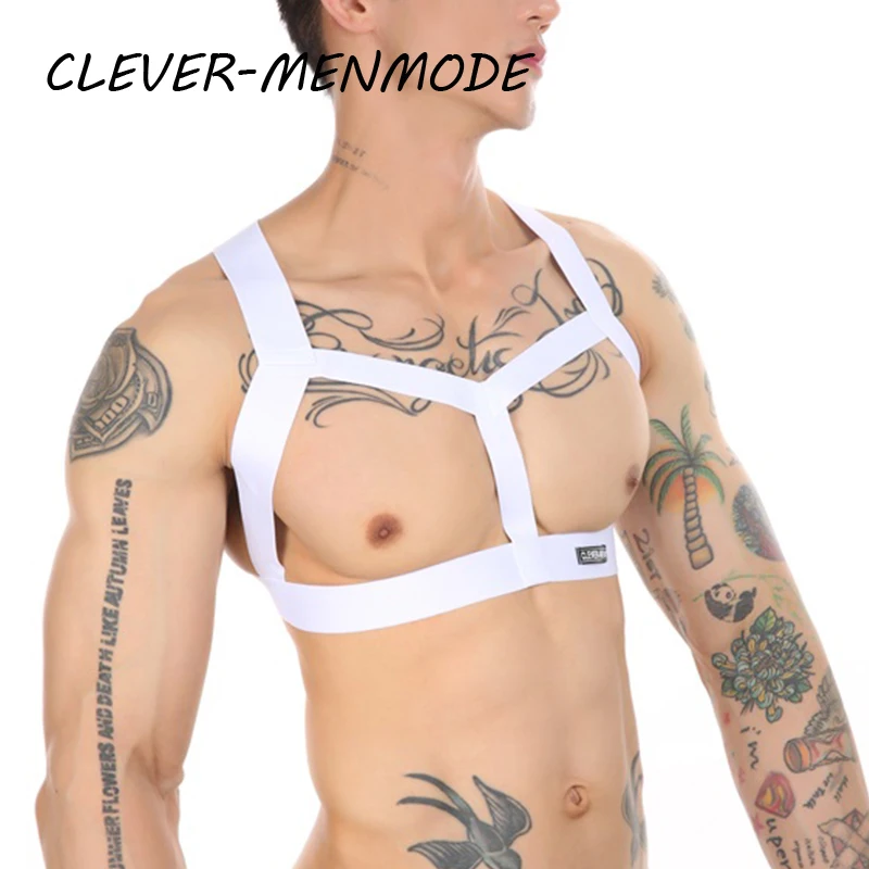 Herren Dessous Körper Brust Harness Muskel Bondage Neckholder Nachtclub Party Aushöhlen Sexy Kostüme Träger Muskel Harness