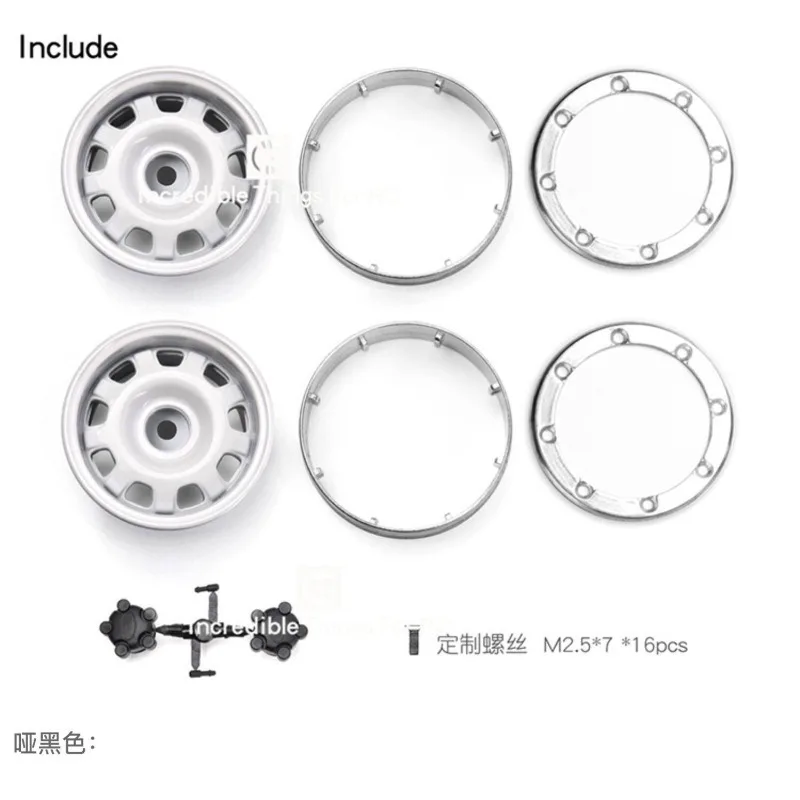 1.9 Inch Heavy Metal Wheels #G10 For 1/10 RC Crawler Car TRXS TRX4 Defender  Blazer SCX10  T4 Tamiya #G0130K