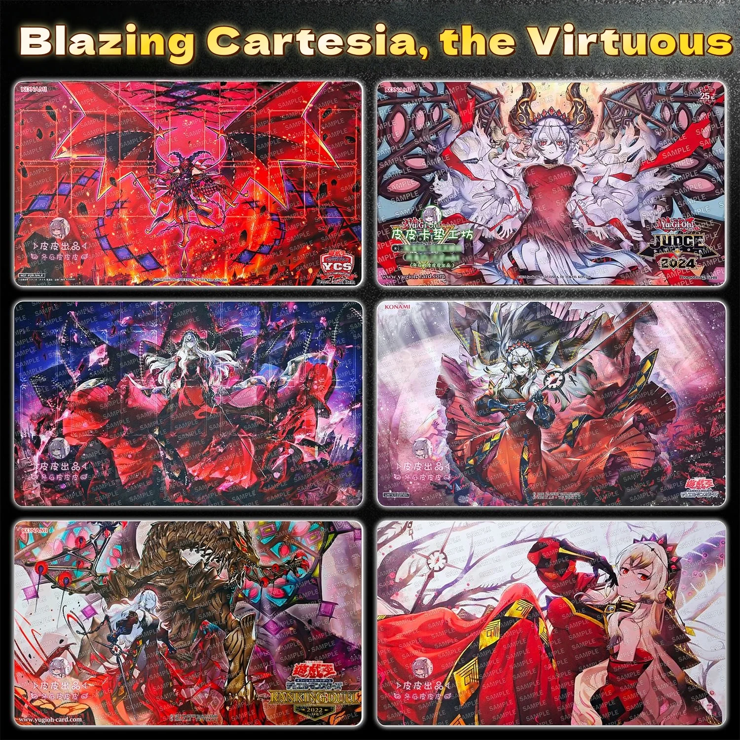 

Игровой коврик для карточных игр Yu-Gi-Oh! Blazing Cartesia The Virtuous Theme, 600x350 мм, для одного игрока, без сетки, резиновый, DIY, 20 моделей