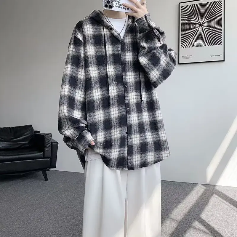 قميص متقلب بغطاء للرأس ياباني محايد بسيط ومتعدد الاستخدامات بتصميم جديد عصري مع ذوق ثقافة البوب الأصلي الساحر