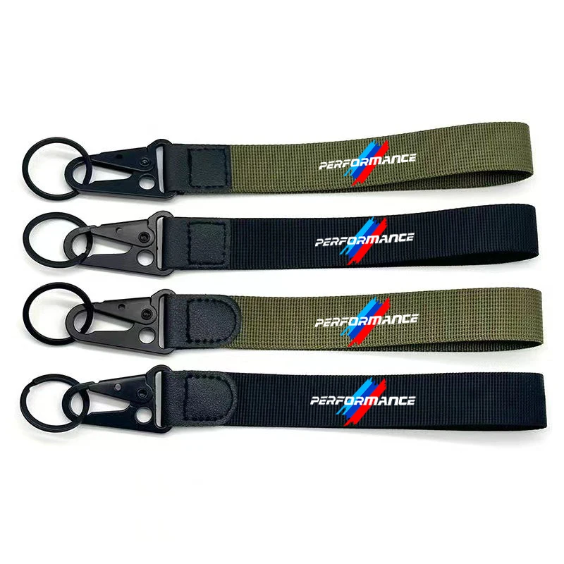 Car Styling Embroidery Nylon Keyring Anti-loss Keychain For BMW 1 2 3 4 5 Series X1 X3 X4 X5 X7 G20 G38 F20 F39 F48 E60 E36 E39