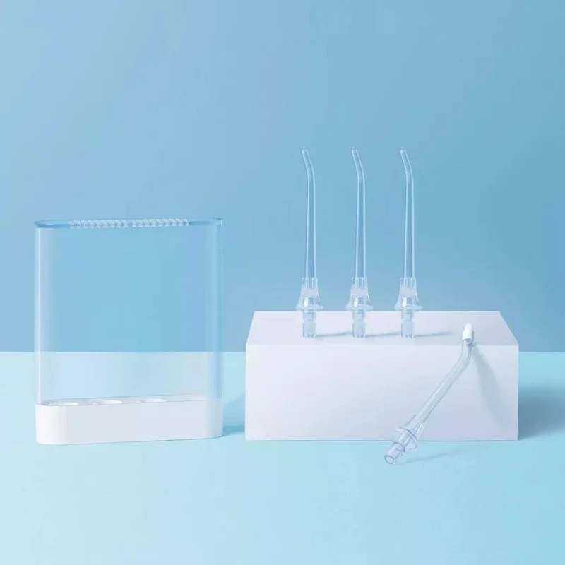 قطع غيار لفوهة الري الفموي المحمولة الأصلية من شاومي MIJIA MEO701 ، مجموعة أدوات لتبييض الأسنان وتبييض الأسنان ، إكسسوارات لدودة الحرير والماء