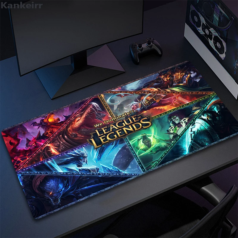 Large Game L-League of Legend Mouse Pad Gamer Gaming Desk Mat Office Carpet Lol Desktop Accessories Mousepad Kawaii Keyboard Mat