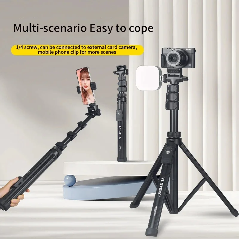 Yunteng VCT-91666 All-in-One-Selfie-Stick-Stativ-Blitzschuh-Universal-Desktop-Ständer Multifunktion aler tragbarer Reisest änder