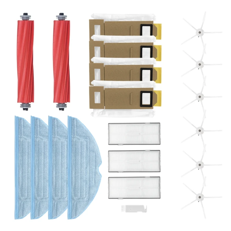 

Accessories Kit For Roborock S7 S7 Plus T7S T7S Plus Robot Vacuum Cleaner With Main Side Brush Dust Bag Hepa Filters