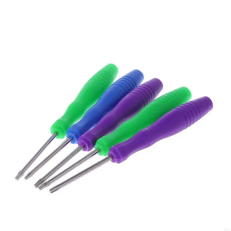 B0KC 5 In 1 Torx Screwdriver Set Hand Tools Repair Open T2