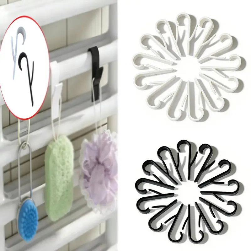 10-30pcs Kitchen Bathroom Hanger Clips Storage Racks Hanger 