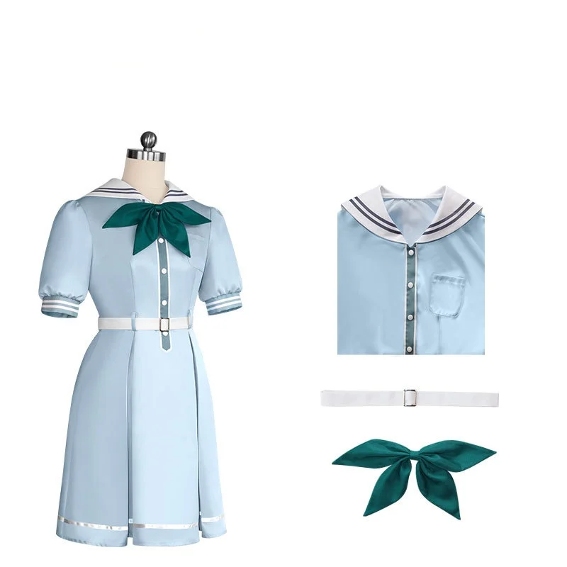 زي تنكري لمعبودات المدرسة ، أنيمي ، هاسو نو سورا ، جوغاكوين ، نادي معبودات المدرسة ، هينوشيتا ، كاهو أوتوموني ، كوزو ، أخضر جميل ، فستان موحد