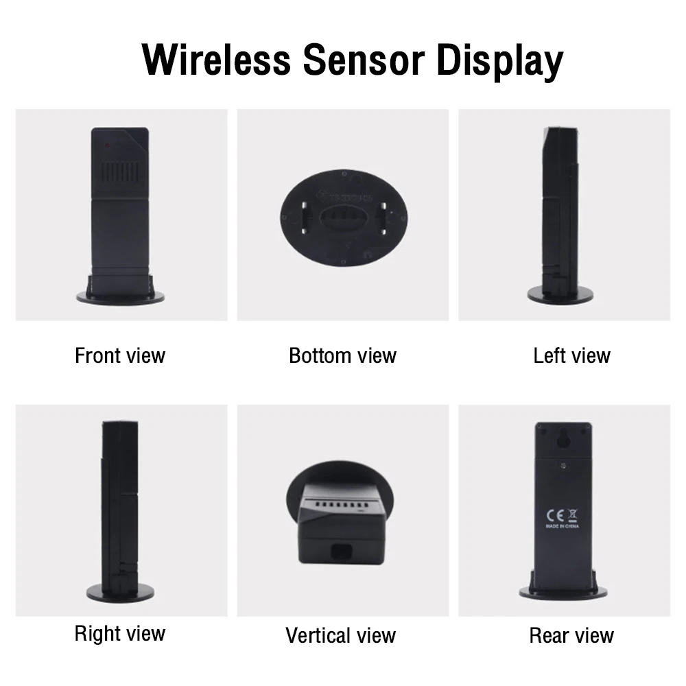 محطة الطقس الرقمية اللاسلكية في الأماكن المغلقة في الهواء الطلق ميزان الحرارة الطقس مع التقويم الخلفية قابل للتعديل