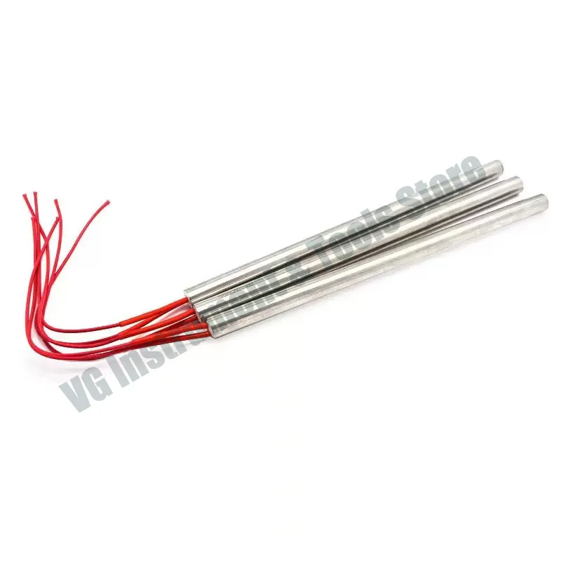 2pcs 10mm x 200mm Heating Element Cartridge Heater AC 220V 400W for Mould Electricity Generation Single head heating tube