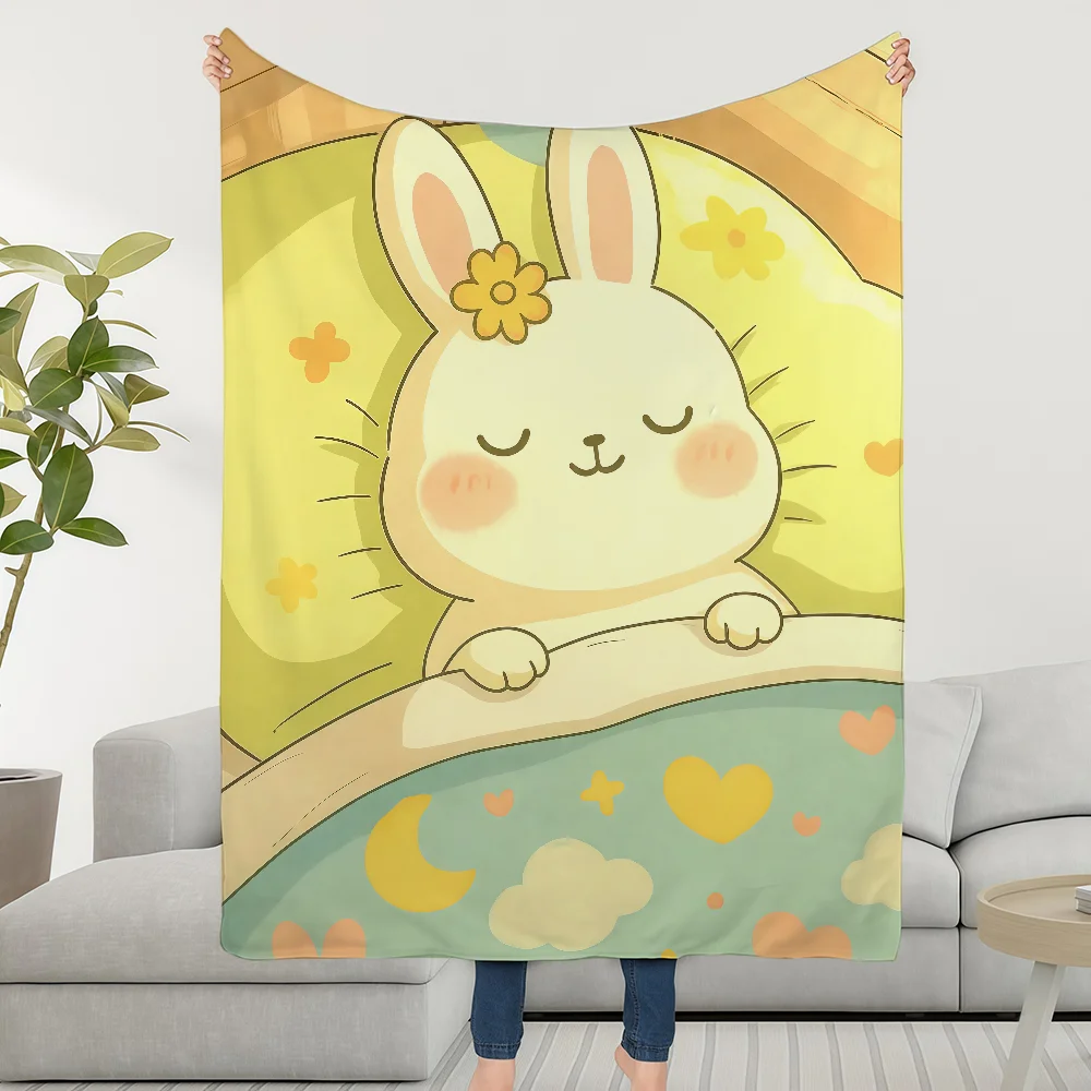 2sleep Cute Animal Blanket Throw Super Cosy Plush Living Room Sofa Couch Childish Birthday Gifts