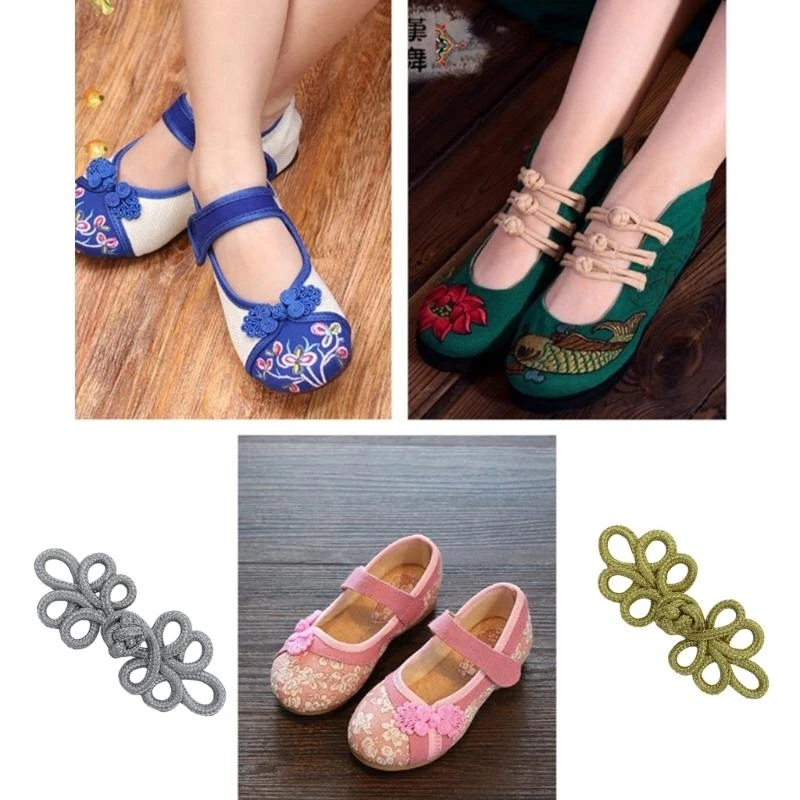 Chinese Knot Cheongsam Buttons Tradition Clothing Ornament Closure Buttons for DIY Sewing Sweater Scarf Cardigan Costume