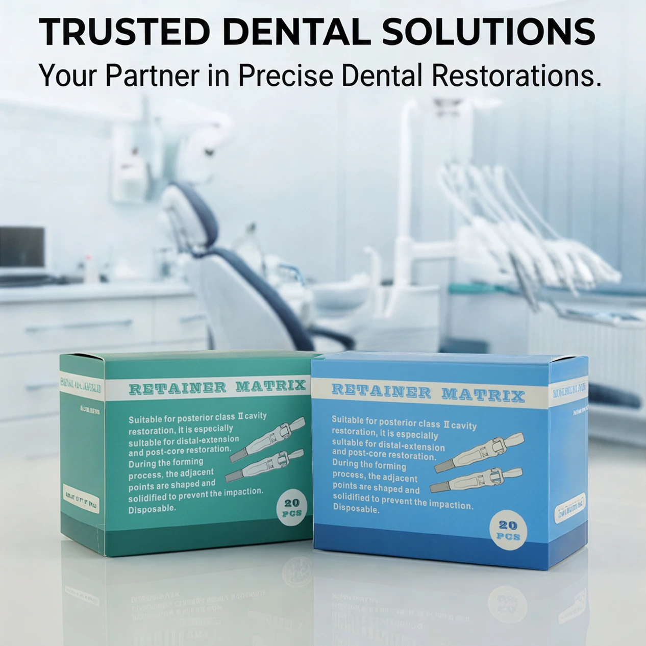 1/2/5/10Pc Dental Matrix Bands Pre Formed Sectional Matrix System Roll Type Matrix Band Retainer 180° Adjustable Dental Material